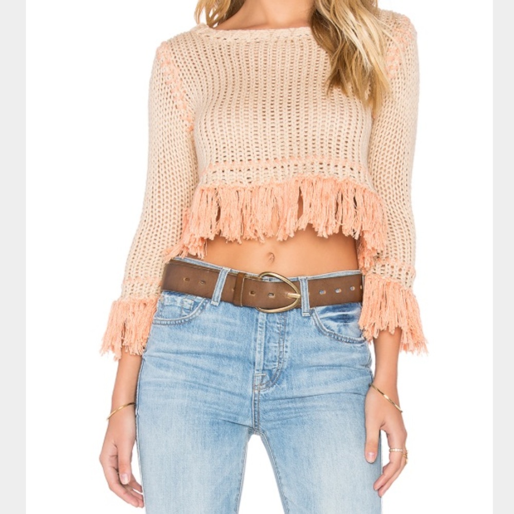For Love and Lemons Fringe Denver Sweater